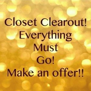 I'm moving and need to clear my closet ASAP!